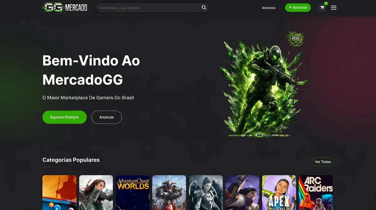 MercadoGG — Marketplace de Ativos Digitais