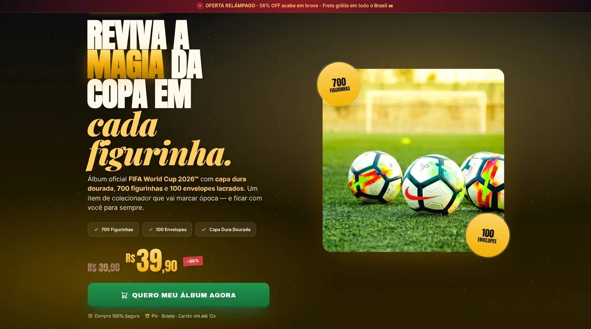 Landing Page — Álbum Copa 2026